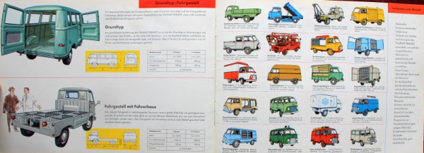 Ford Taunus Transit Modelprogram 1962 "Der wirtschaftliche Eilfrachter" Carbrochure (8022)